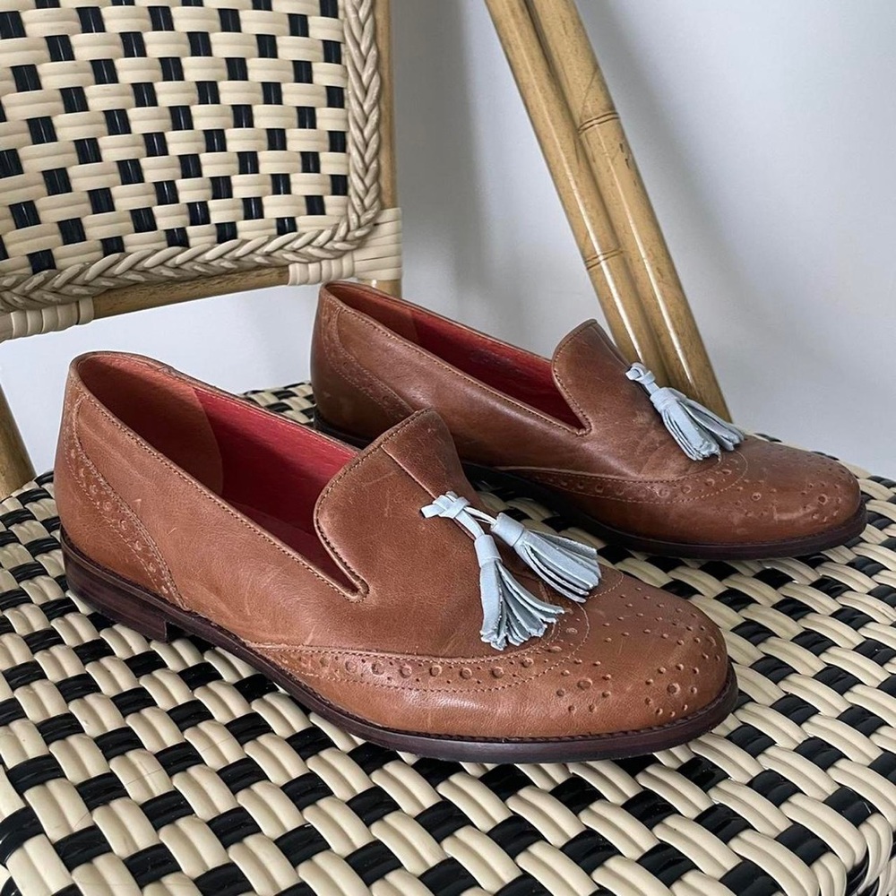 Vintage Steven by Steve Madden brown leather loafers. Size: 8 US